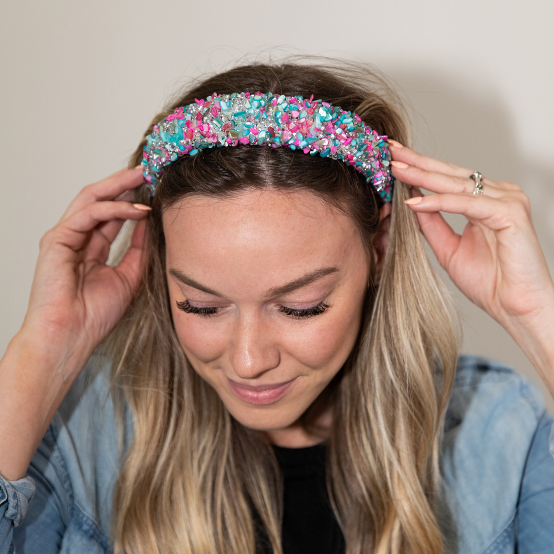 Headbands of Hope: All That Glitters Headband - Bubblegum