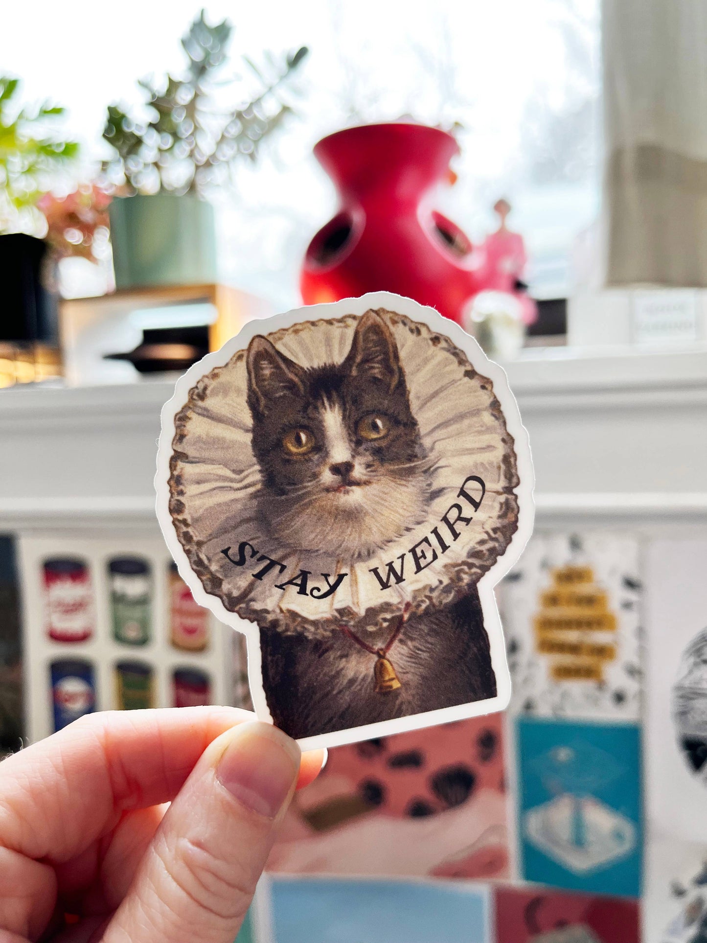 "Stay Weird Kitty" Sticker