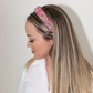 Headbands of Hope: All That Glitters Headband - Pink + Silver  *Breast Cancer Awareness