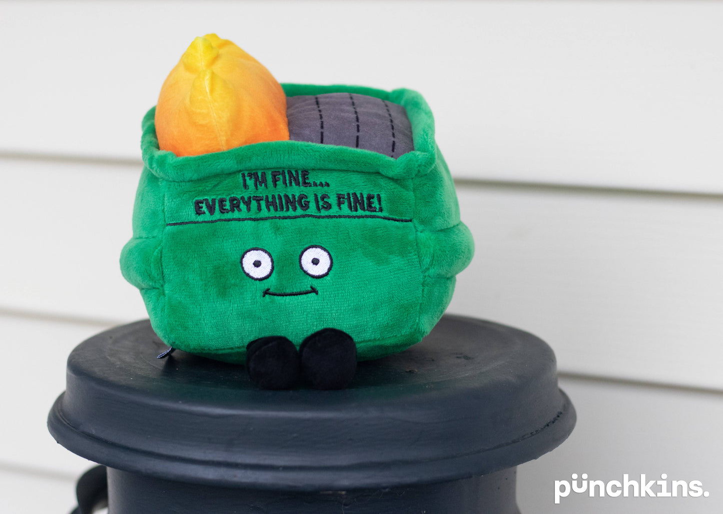 "I'm Fine...Everything's Fine" Dumpster Fire Plushie Meme