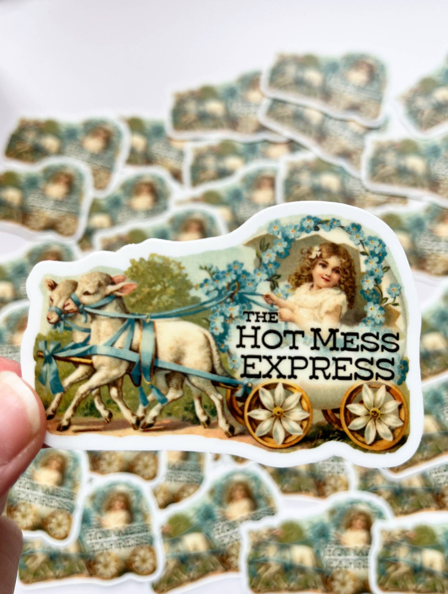 "Hot Mess Express" Funny Sticker