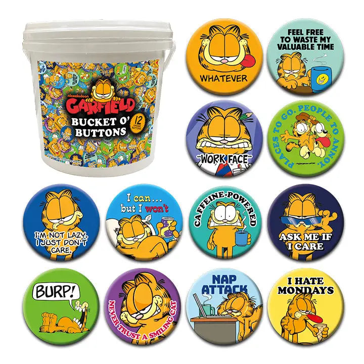 Garfield Buttons: Choose Your Favorite! – Social Work Rookie