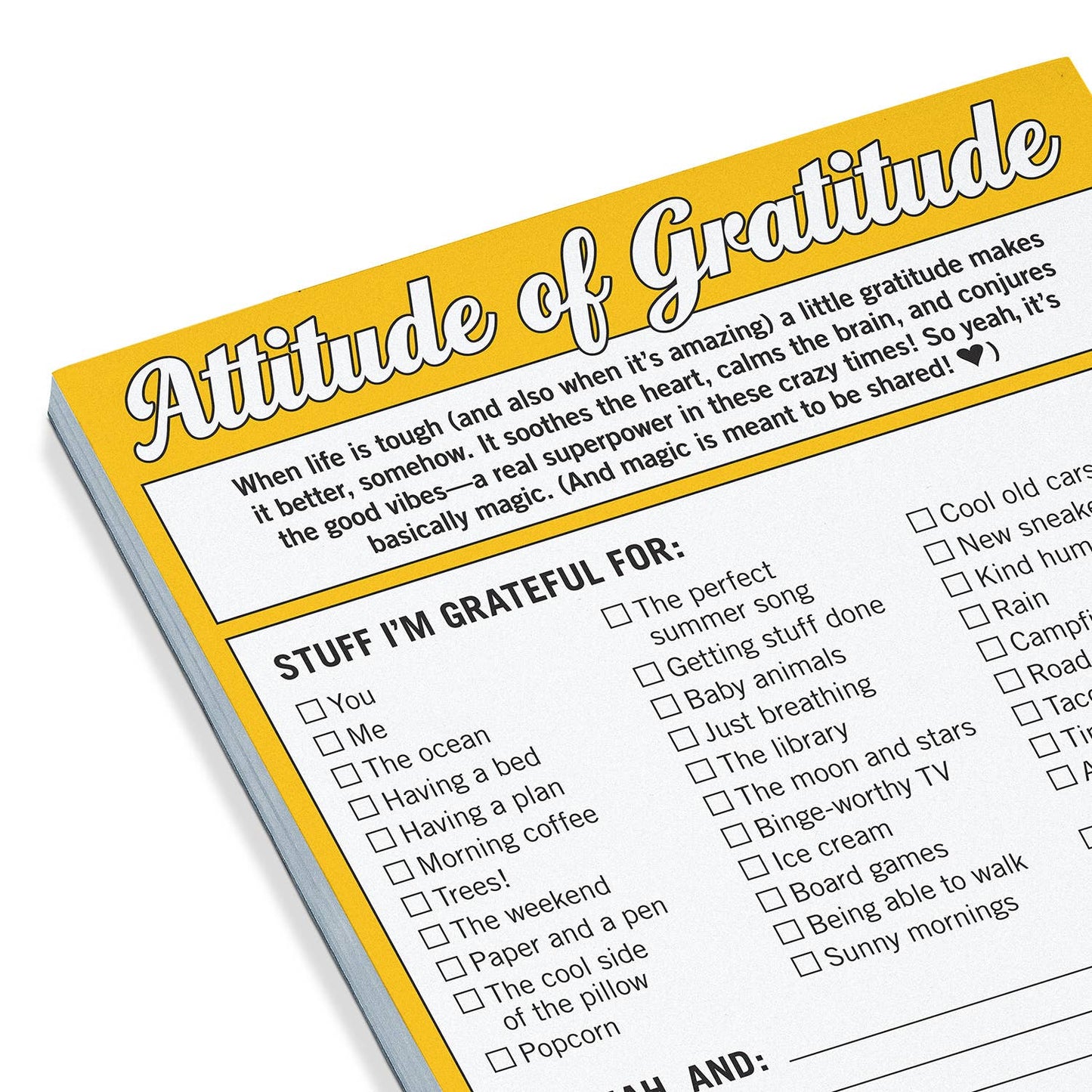 Attitude of Gratitude Nifty Note Pad