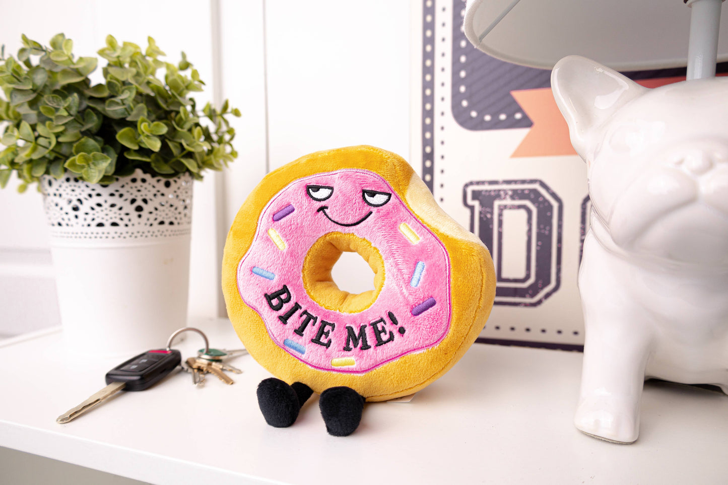 Cute Pink Donut Plushie