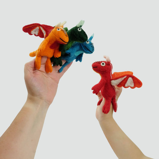 Dragon Felt Finger Puppets (Choose Your Design)