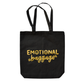 "Emotional Baggage" Tote Bag | Mental Health Canvas Tote