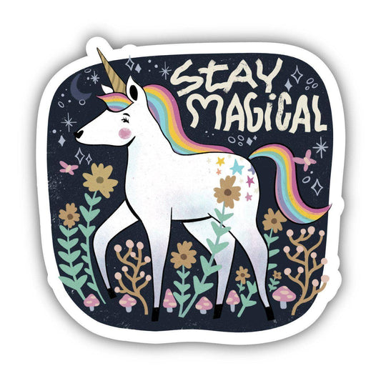 "Stay Magical Unicorn Fairytale" Sticker by Big Moods