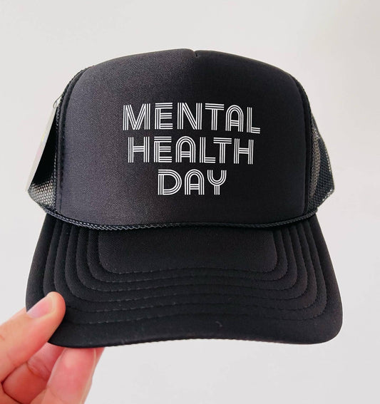 Mental Health Day Hat in Black
