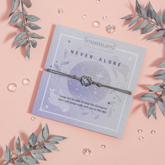 Letterbox Love Bracelets: Never Alone