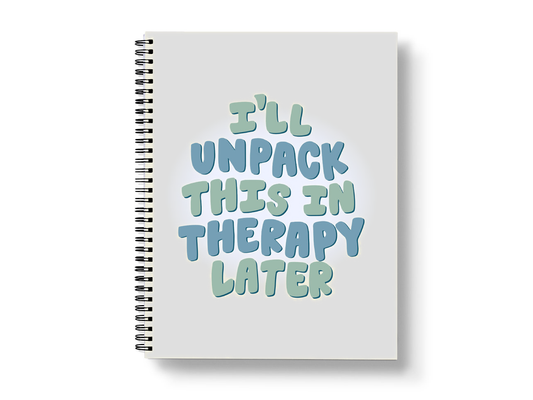 Mental Health Journal | I'll Unpack This In Therapy Cover