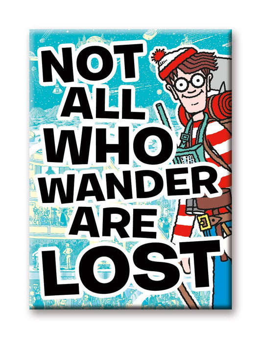Where's Waldo: Not All Who Wander Are Lost 2.5" x 3.5" Flat Magnet