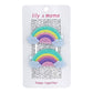 Pastel Rainbow Hair Clips- Mint