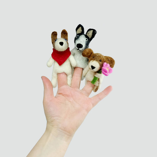 Dog Felt Finger Puppets (Choose Your Design)