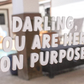 Here on Purpose | Mirror Decal | Affirmation Sticker
