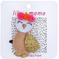 Solo Rose Owl Hair Clip- Cream and Rose
