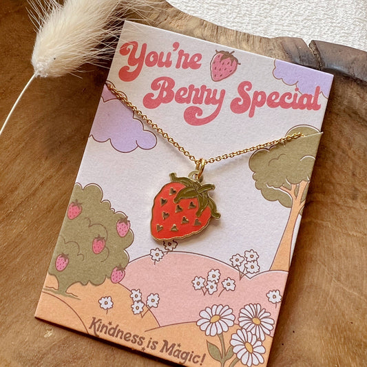 You're Berry Special - Strawberry Necklace